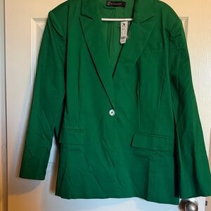 New York & Company Vibrant Green Blazer